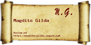Magdits Gilda névjegykártya